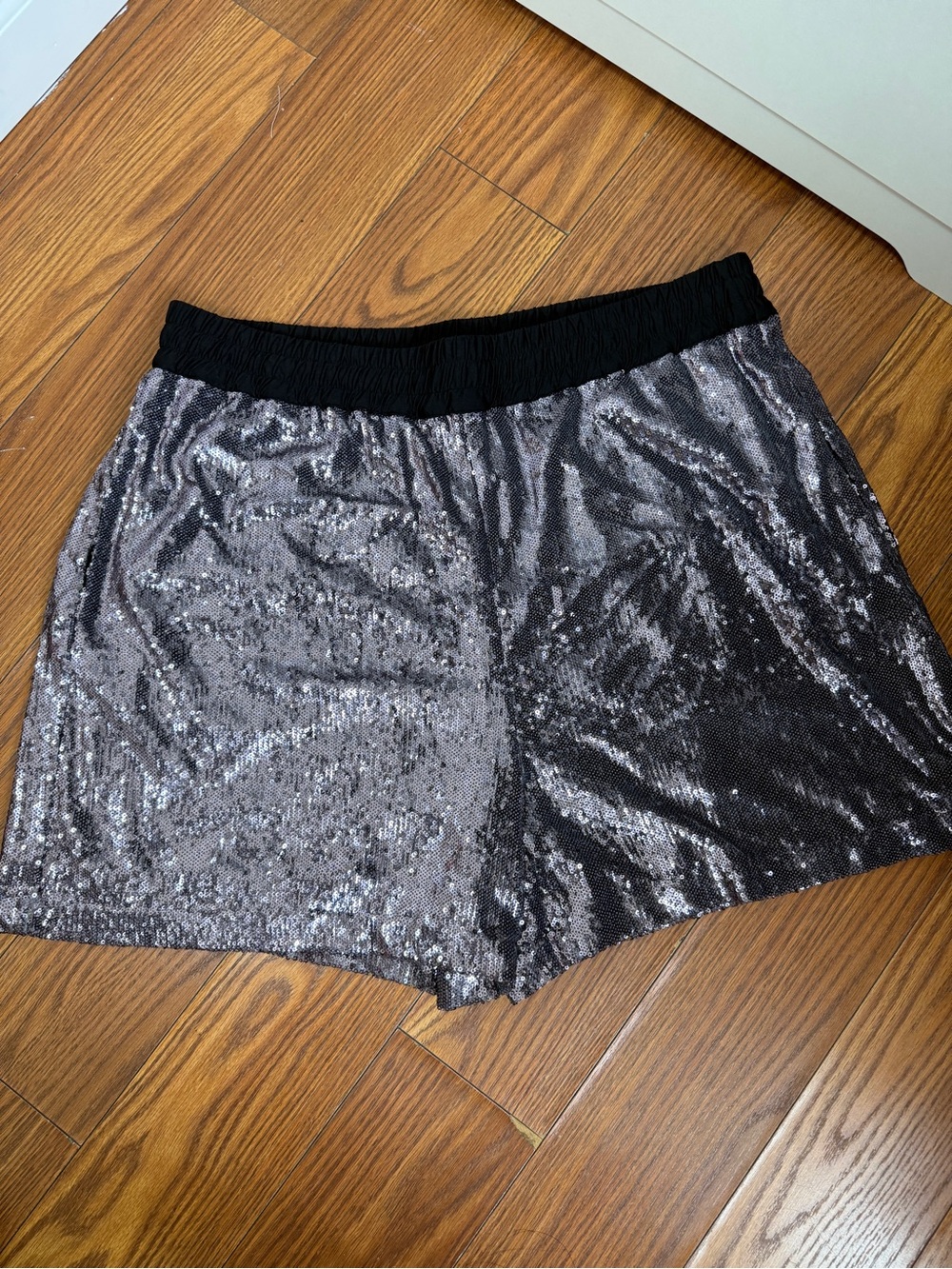 5:31 by Jérôme LaMaar for And Now This Silver Sequin Shorts Size L